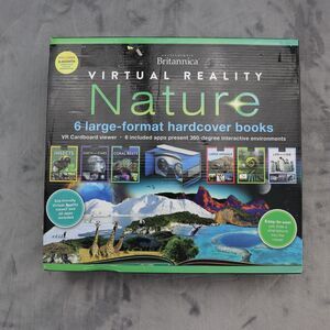 Encyclopedia Britannica Virtual Reality Nature 6 Large Format Hardcover Books